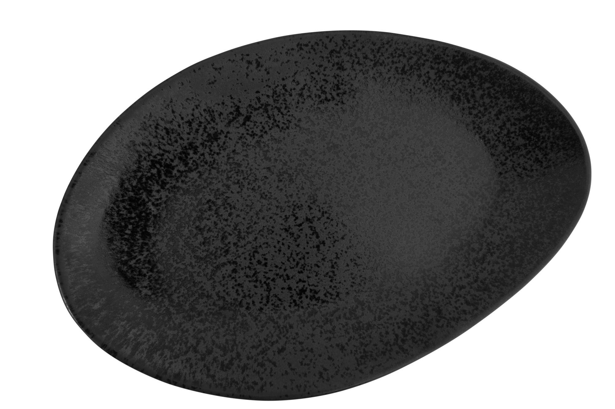 Porzellanserie „Ebony" Teller flach oval